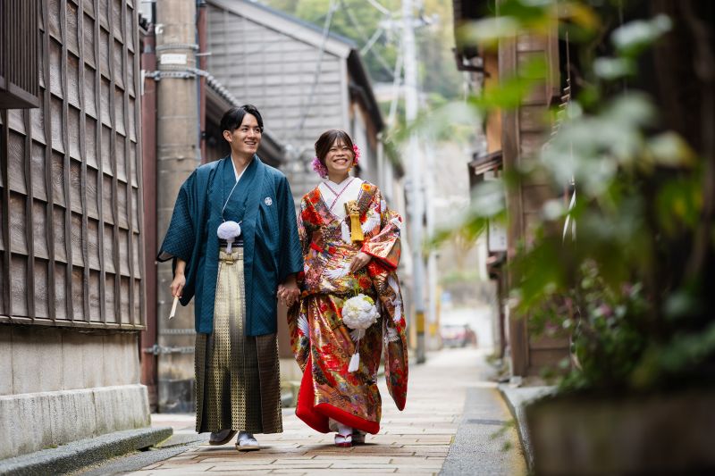 トータルサポート 着物・和装・袴で茶屋街ロケ撮影
