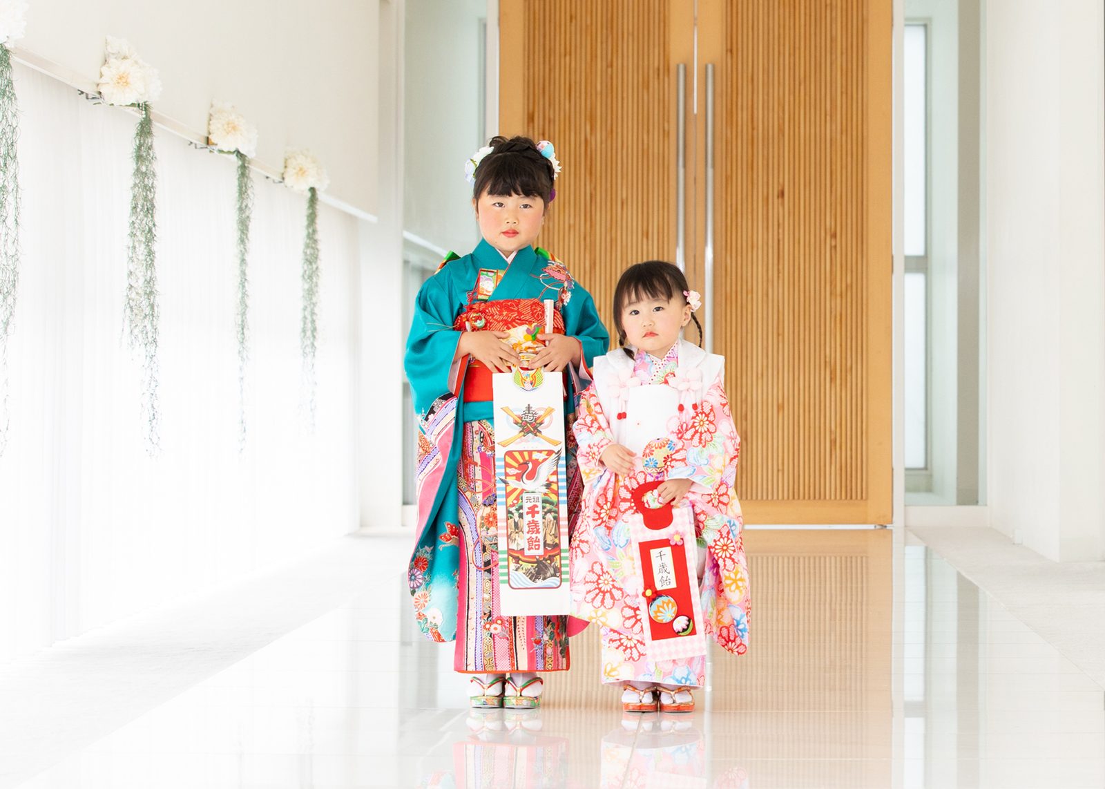 初宮祝い 姉妹写真